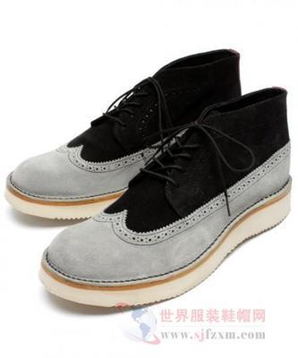 TO近日推出了新款仿麂皮Wing Tip Boots-世界服装鞋帽网-行业门户.全国十佳电子商业行业门户网站